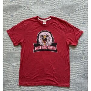 Homage Eagle Fang Karate T-Shirt - Cobra Kai - Red‎ - XL